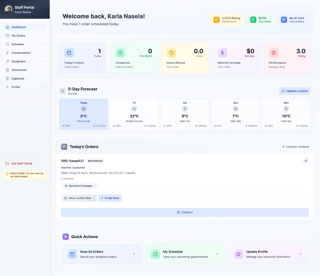 Staff portal